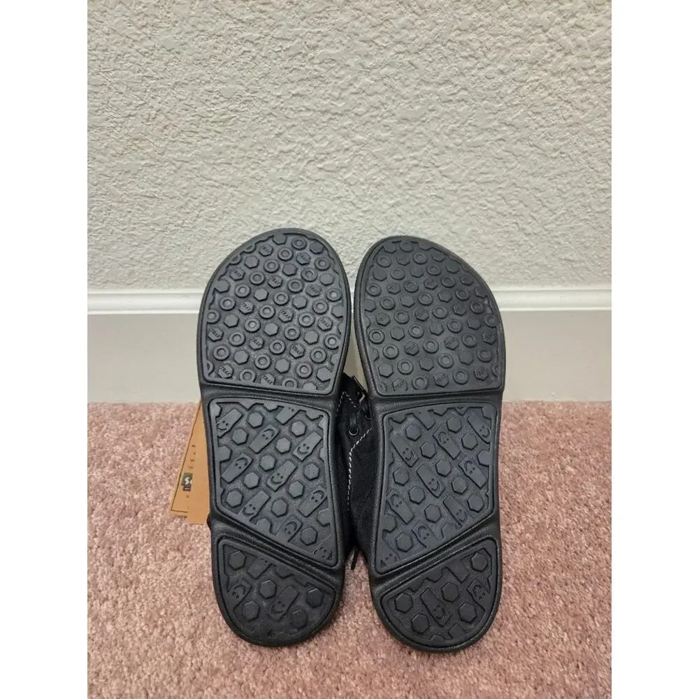Sanuk Vagabond Steppe HI Men's Size 12 Black Canvas Chukka Sidewalk Shoes NWT